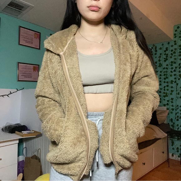 TNA Jackets & Blazers - tna teddy zip up